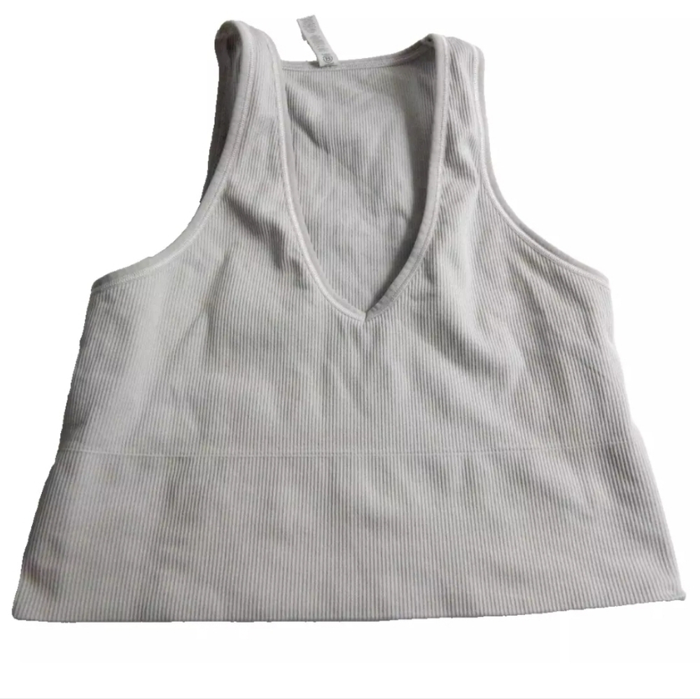 Athleta Aurora Seamless Rib Crop Top